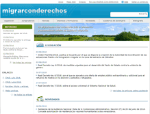 Tablet Screenshot of migrarconderechos.es